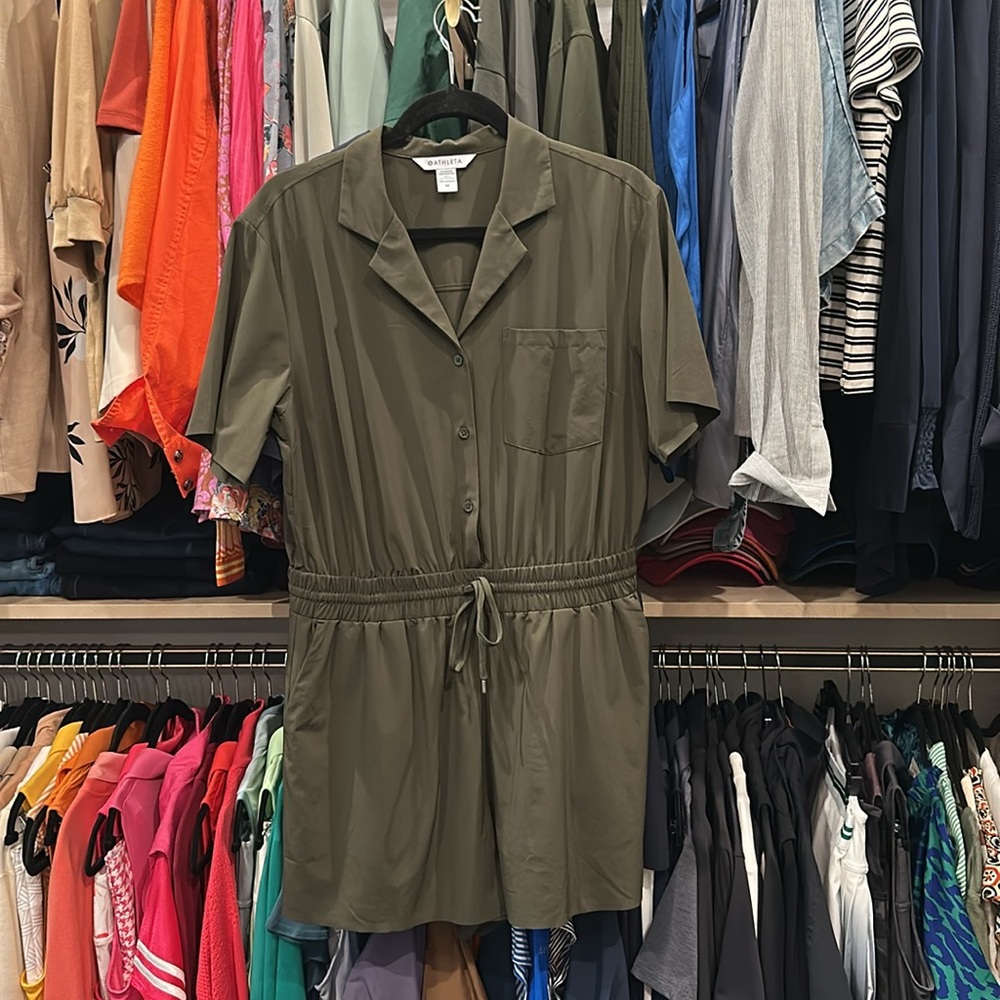 Athleta Romper - size M - Olive Green